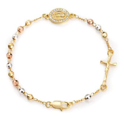 Pulsera de la Virgen María con Cruz
